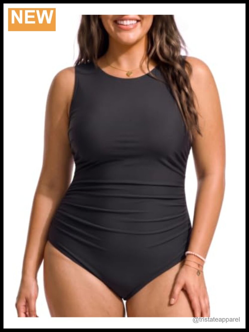 Plus Size Tummy Control One Piece Swimsuit Athletic Bathing Suit